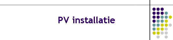 PV installatie